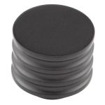 Smooth as Silk 30mm Brass Mat Black Barrel Cabinet Knob (HOX430MB)